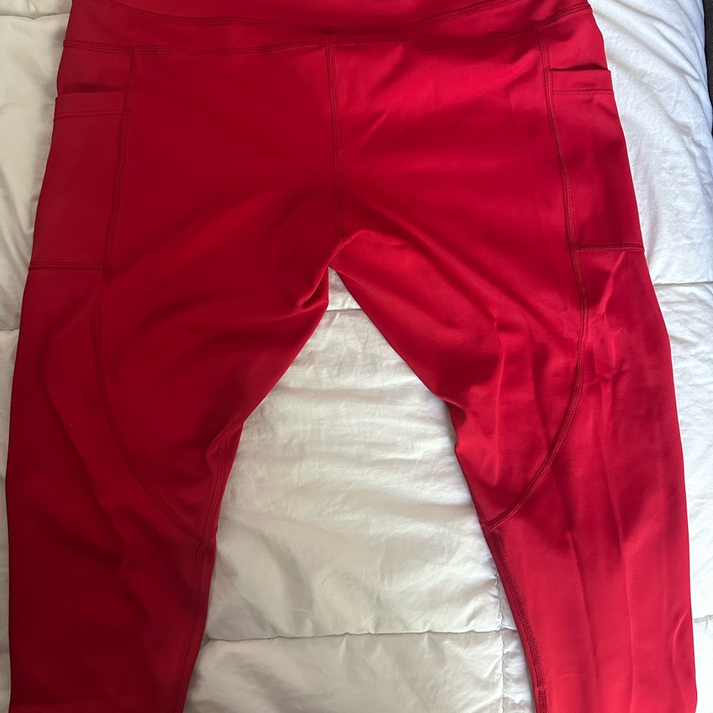 ZYIA Red Leggings Light N Tight